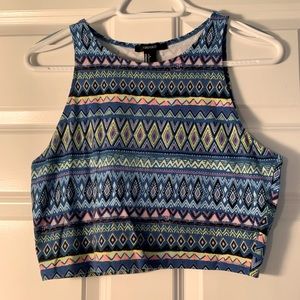 patterened crop top
